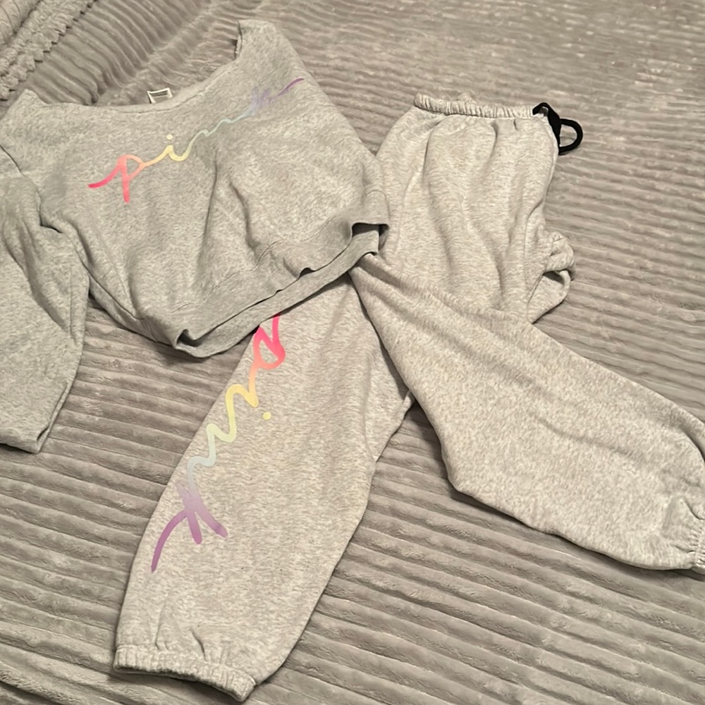 So cute pink sweats